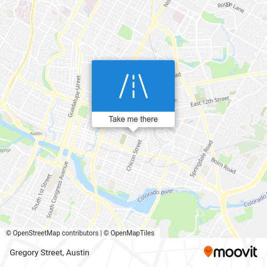 Mapa de Gregory Street