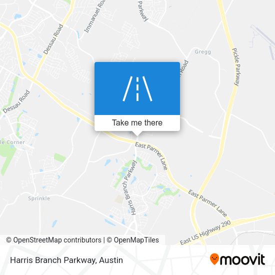 Harris Branch Parkway map