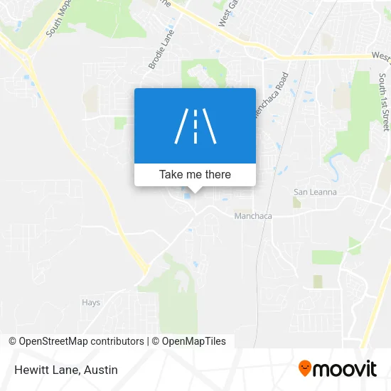 Hewitt Lane map