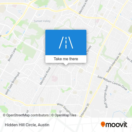 Mapa de Hidden Hill Circle