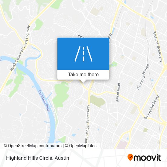 Highland Hills Circle map