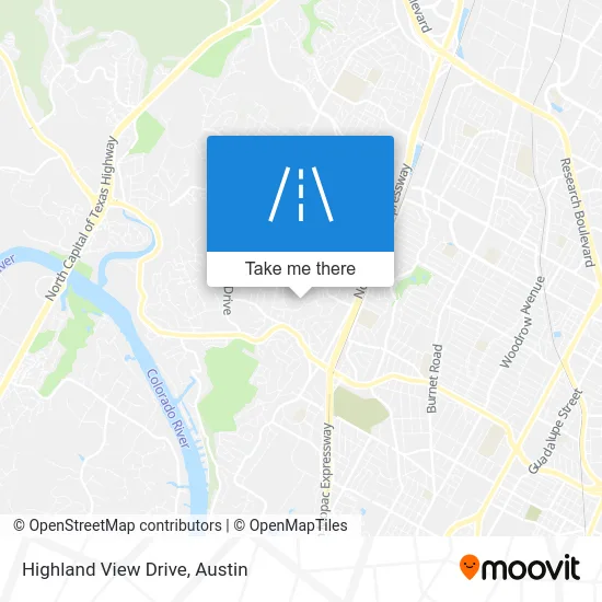 Highland View Drive map