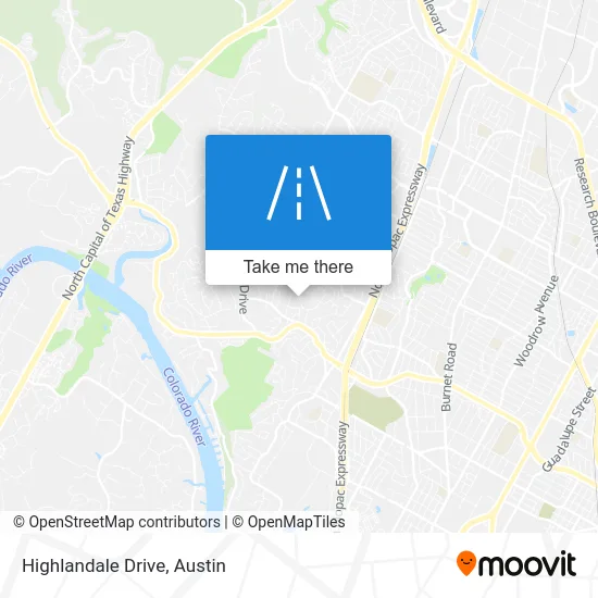 Highlandale Drive map