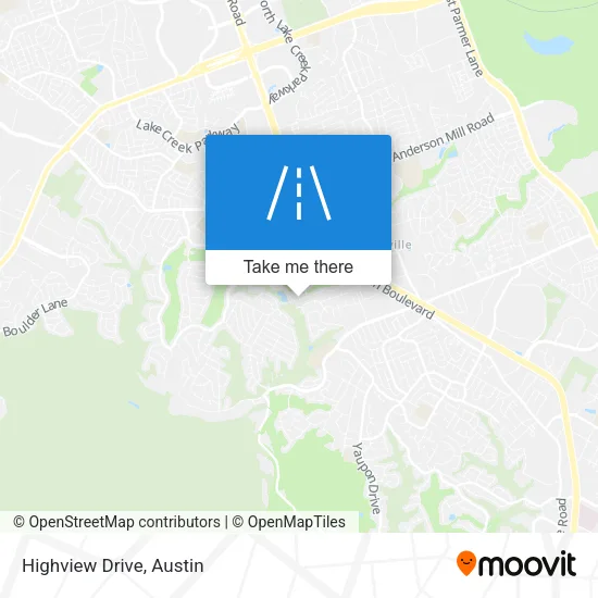 Highview Drive map