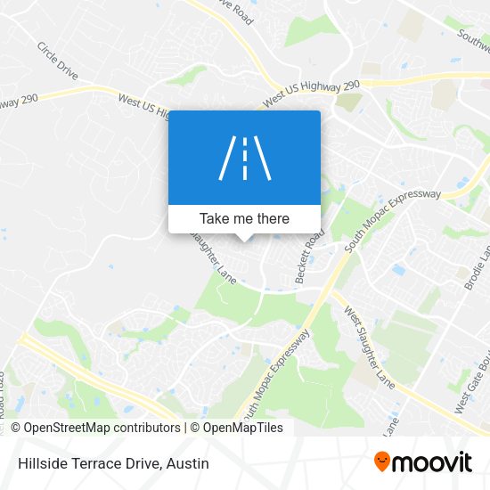 Mapa de Hillside Terrace Drive
