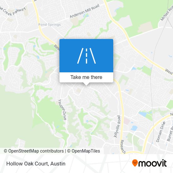 Mapa de Hollow Oak Court