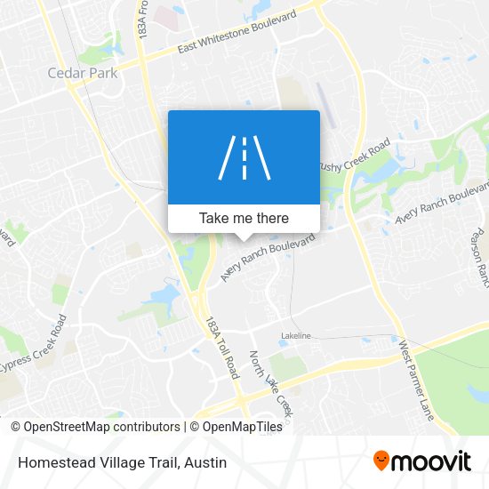 Homestead Village Trail map