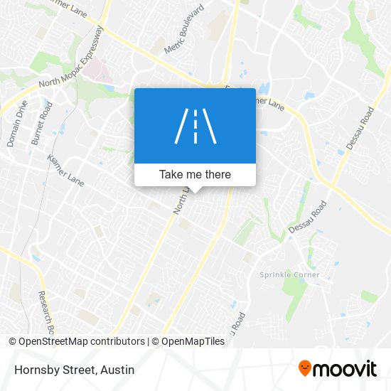 Hornsby Street map