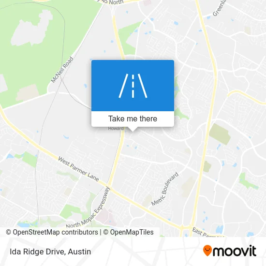 Ida Ridge Drive map