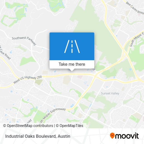 Industrial Oaks Boulevard map