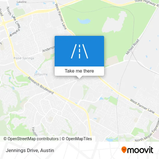 Jennings Drive map