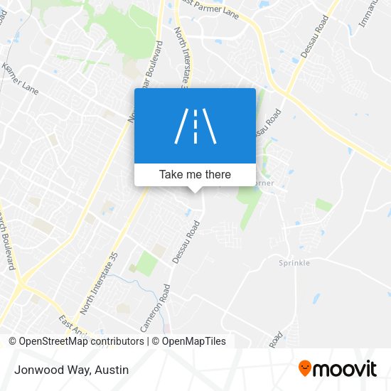 Jonwood Way map