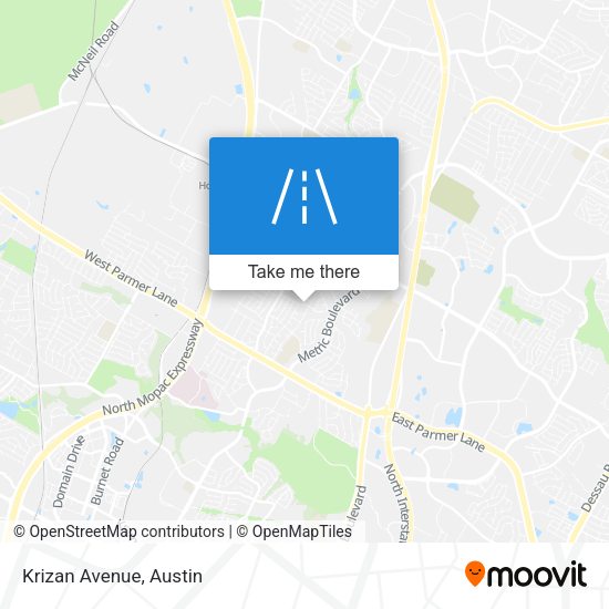 Mapa de Krizan Avenue