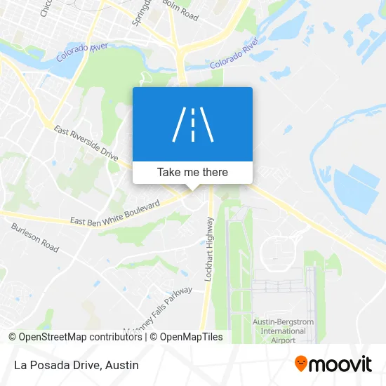 La Posada Drive map