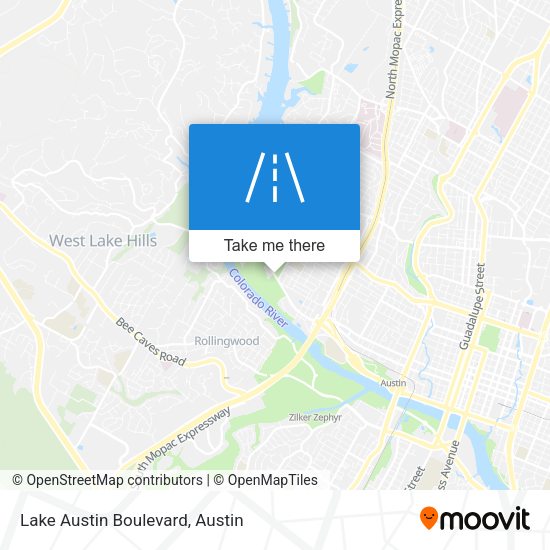 Mapa de Lake Austin Boulevard