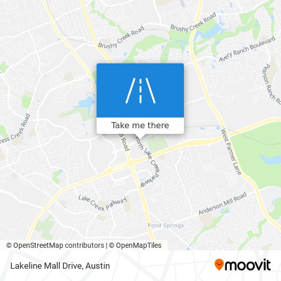 Mapa de Lakeline Mall Drive