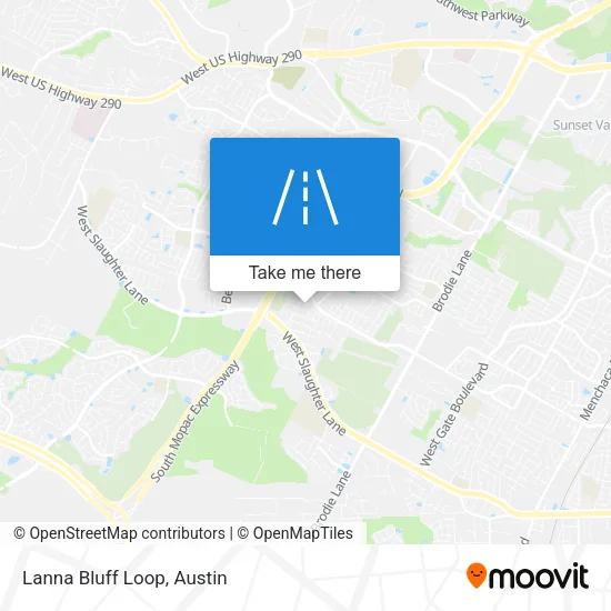 Lanna Bluff Loop map