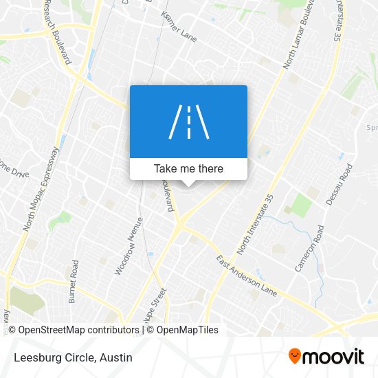 Mapa de Leesburg Circle