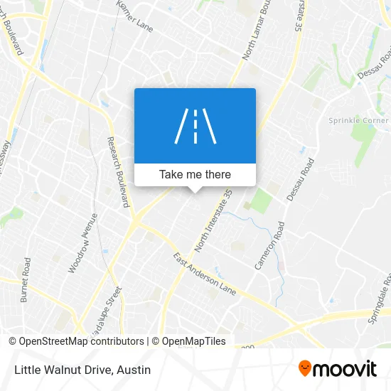 Little Walnut Drive map