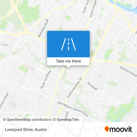 Liverpool Drive map