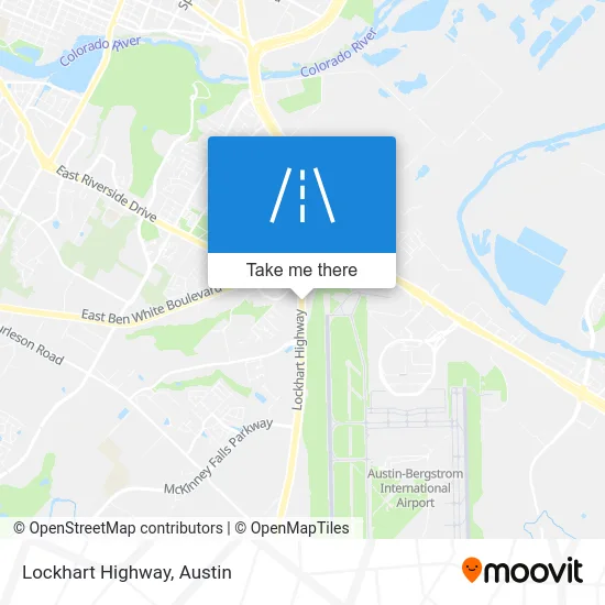 Lockhart Highway map