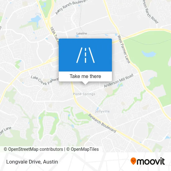 Longvale Drive map