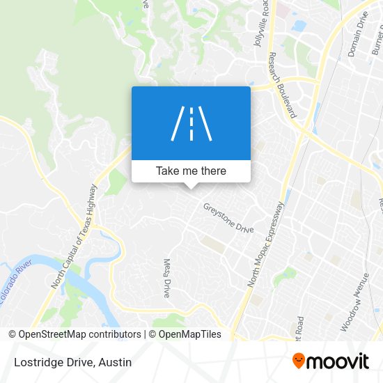 Mapa de Lostridge Drive