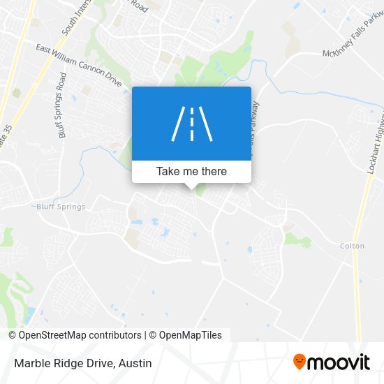 Mapa de Marble Ridge Drive