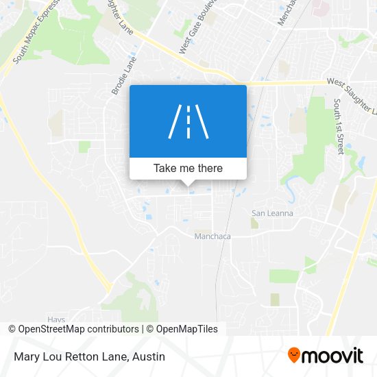 Mary Lou Retton Lane map