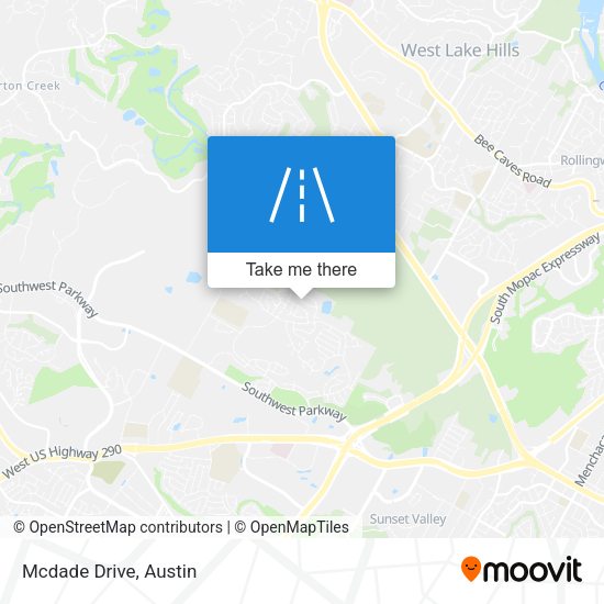 Mapa de Mcdade Drive