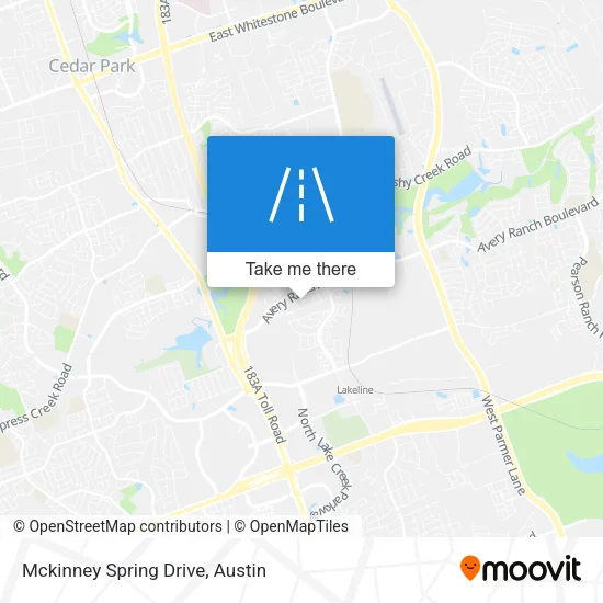 Mckinney Spring Drive map