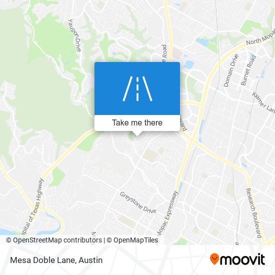 Mesa Doble Lane map