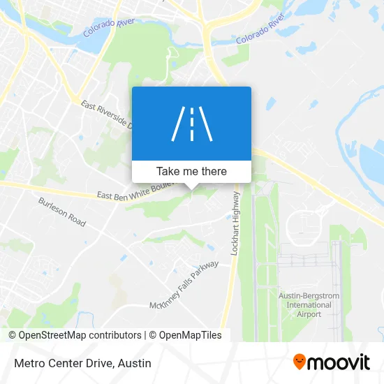 Metro Center Drive map