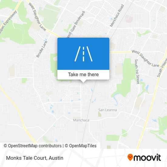 Monks Tale Court map