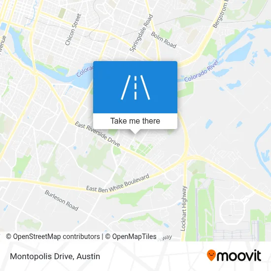 Montopolis Drive map
