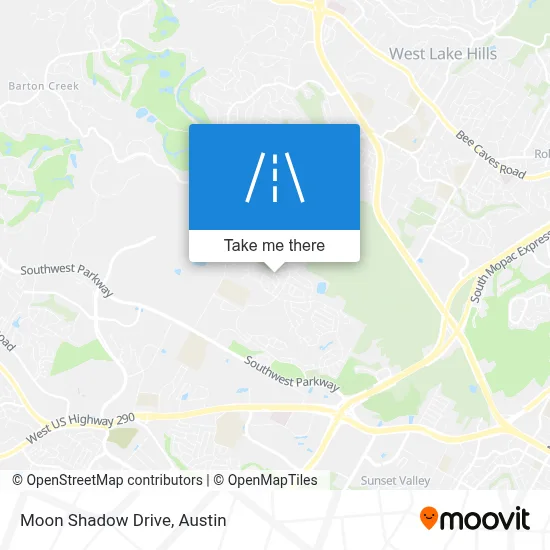 Moon Shadow Drive map