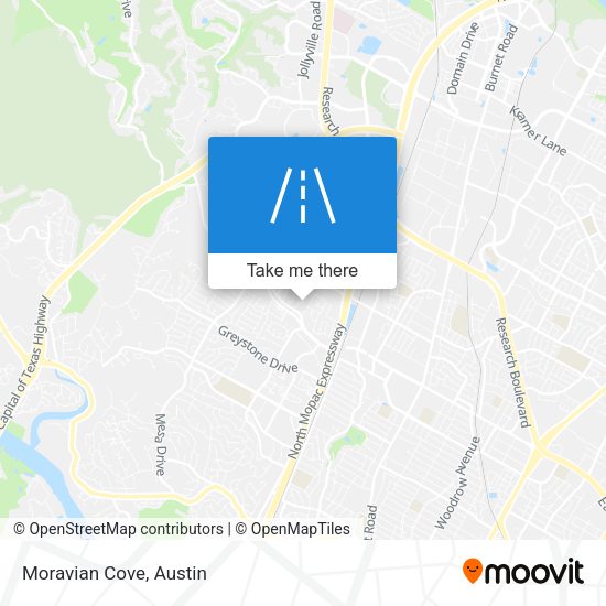Mapa de Moravian Cove