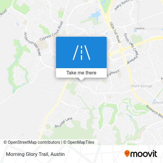Mapa de Morning Glory Trail