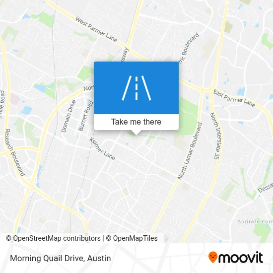 Morning Quail Drive map