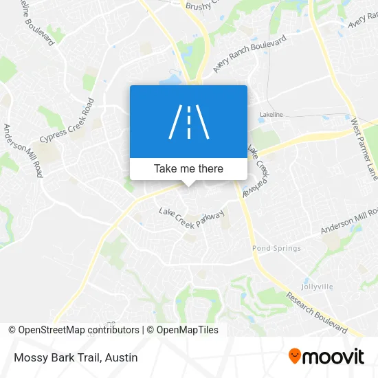 Mossy Bark Trail map