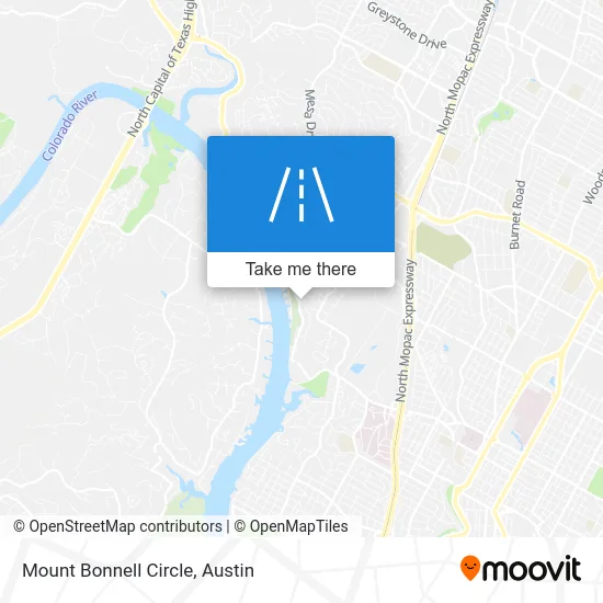 Mount Bonnell Circle map