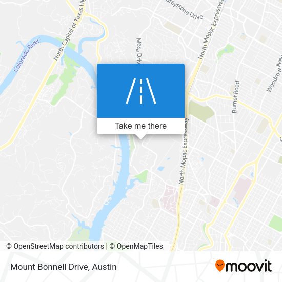Mapa de Mount Bonnell Drive