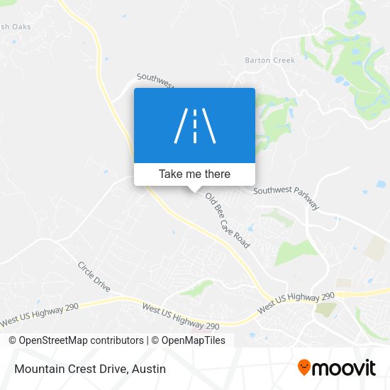Mountain Crest Drive map