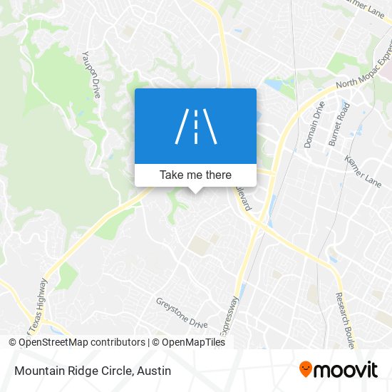 Mountain Ridge Circle map