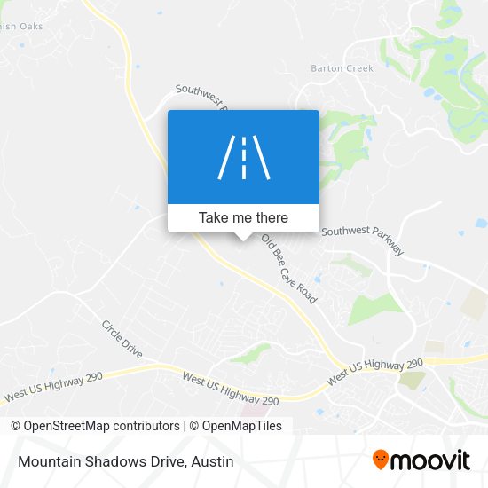 Mountain Shadows Drive map
