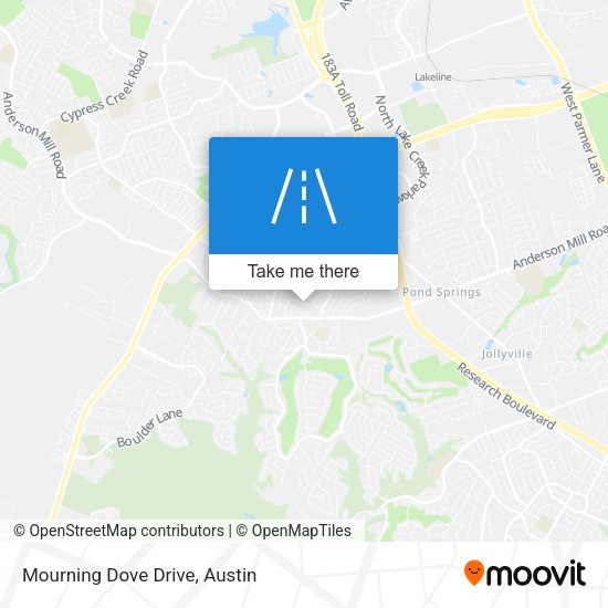 Mourning Dove Drive map