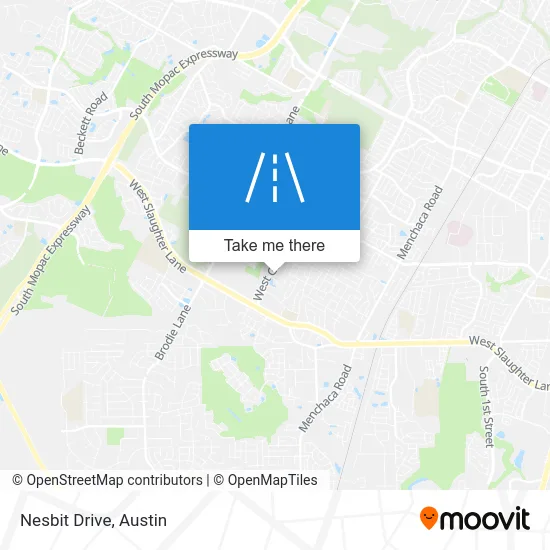 Nesbit Drive map