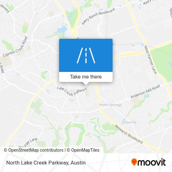 Mapa de North Lake Creek Parkway