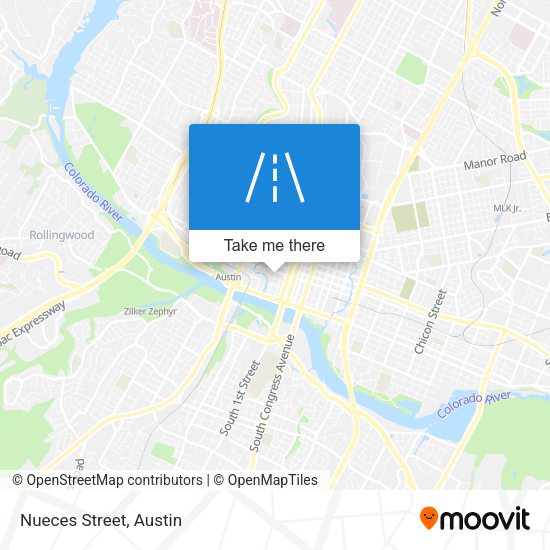 Mapa de Nueces Street