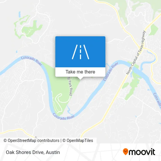 Oak Shores Drive map